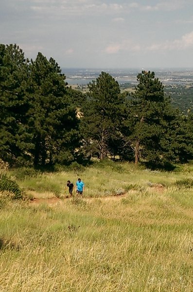 The lower slope of the East Ridge Trail means less steepness!