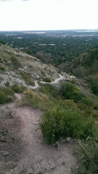 Steep upper section of Goat Trail can be trecherous