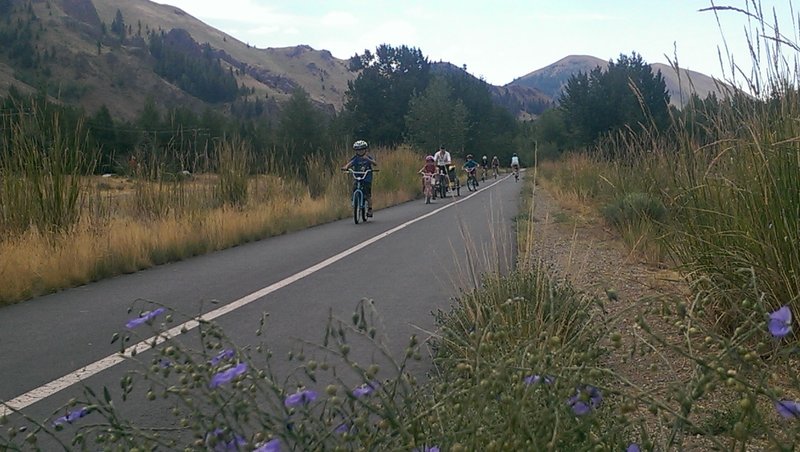 Users of all ages enjoy the Wood River paved path