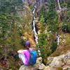 A steep waterfall cleft in Fancy Creek