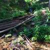 One of the many stream crossings