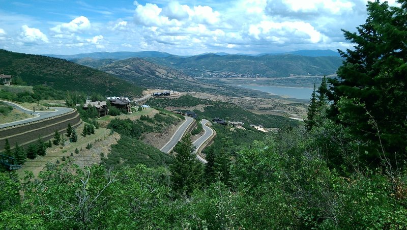 Views down the Deer Crest neighborhood