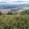 Jordanelle Reservoir spread out in the distance