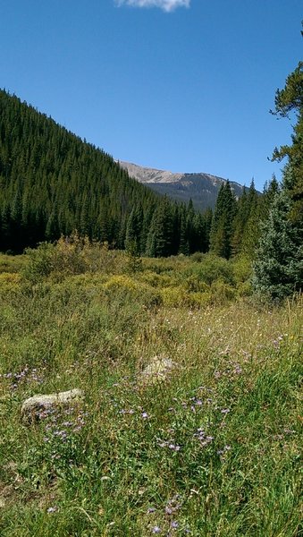 Uneva Peak looms over the valley