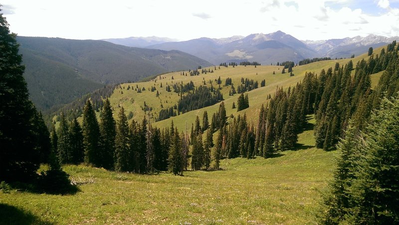 Views southwest over the Holy Cross wilderness