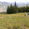 Gentle open slopes of Upper Fireweed