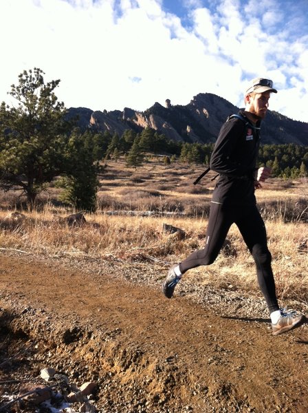 Great views of the Flatirons can be had from the southern reaches of the Mesa Trail.