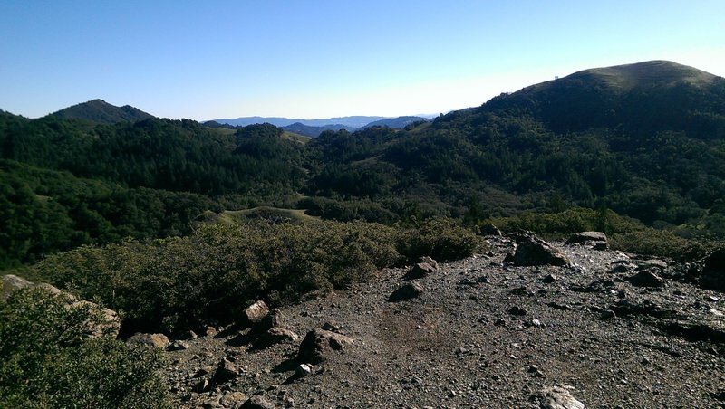 Panoramic views from this rocky point