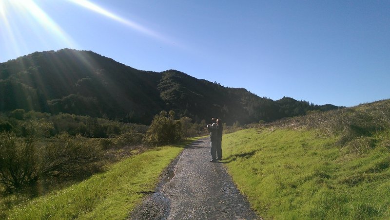 Enjoying the open landscape and views