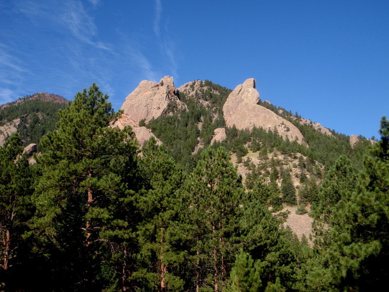 Bear Peak, the Goose and the Seal with permission from BoulderTraveler