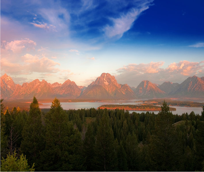 Sunrise over Grand Teton