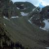 Ptarmigan Mtn over Lake Nanita (1980) with permission from BoulderTraveler