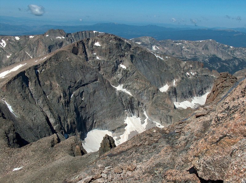 From Longs Peak looking south west toward Grand Lake, Rocky Mountain National Park, Colorado with permission from Richard Ryer