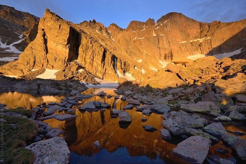 The edge of Chasm Lake