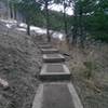 Well built steps on the Sunshine Canyon Trail