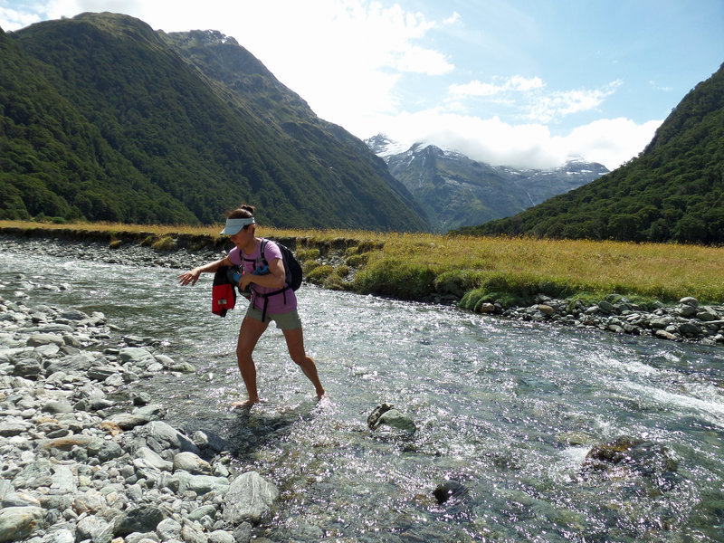 Gillespie Stream is easy to cross in low water.