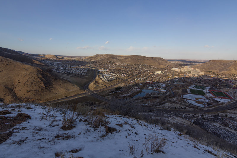 Excellent views below.