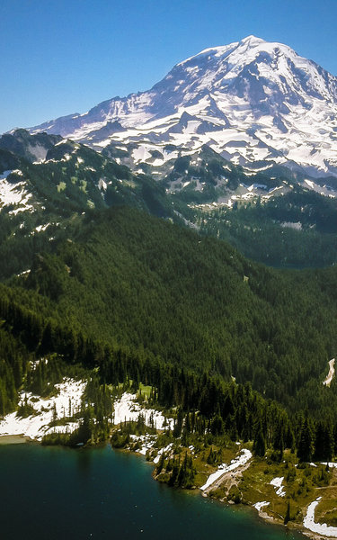 Looking at Eunice Lake from Tolmie Peak