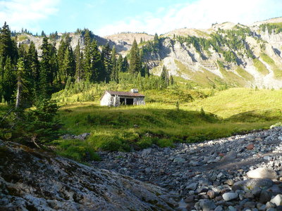 Indian Bar Trail Shelter. From http://en.wikipedia.org/wiki/Indian_Bar_Trail_Shelter#mediaviewer/File:Indian_Bar_Trail_Shelter.JPG under CC BY-SA 3.0
