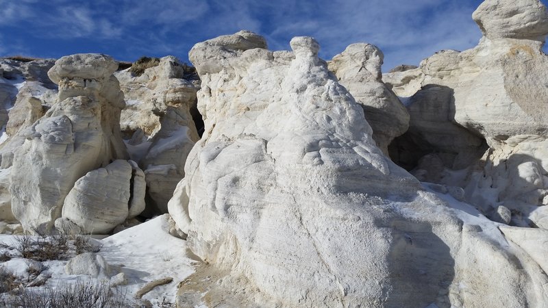 Paint Mines Park white formations