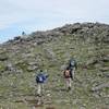 Hikers approaching the summit.