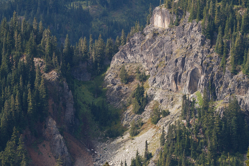 Looking down Chinook Creek drainage.