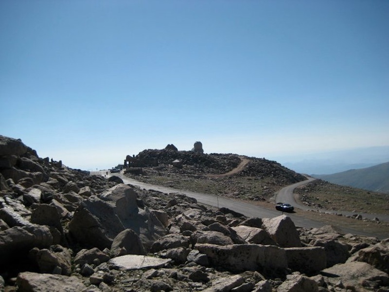 A look at the footprint near Evans' summit.