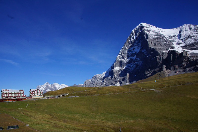 The Eiger and Kleine Scheidegg