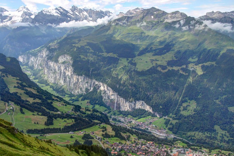 Glacial Landscapes - The Lauterbrunnen Valley seen from Männlichen, Switzerland