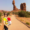 The paved portion of Balanced Rock Trail