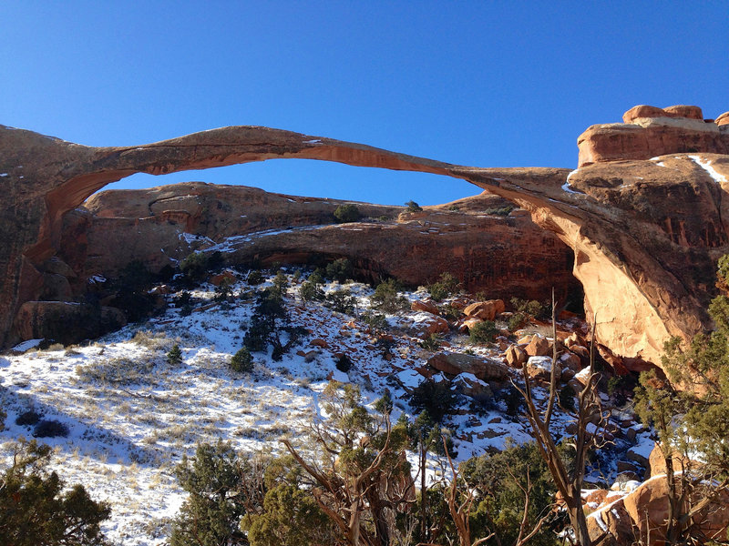 Landscape Arch in winter