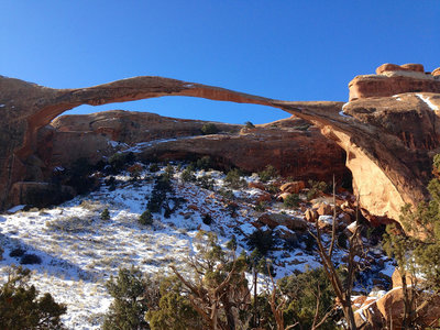 Landscape Arch in winter