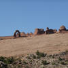 Delicate Arch view from the close, parking lot viewing platform