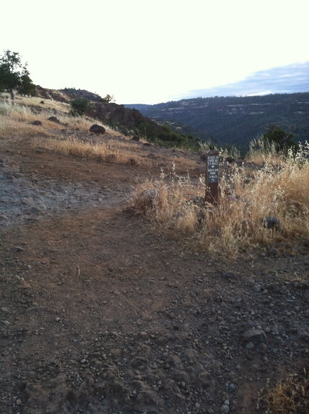 Start of B trail. Singletrack coming up.