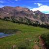 SUCH a beautiful run.  One of the ponds up high, and another excellent view of Red Mountain.