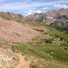 Heading up Eccles Pass