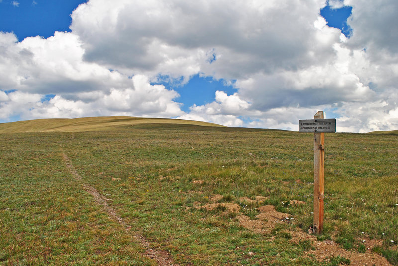 Junction above treeline