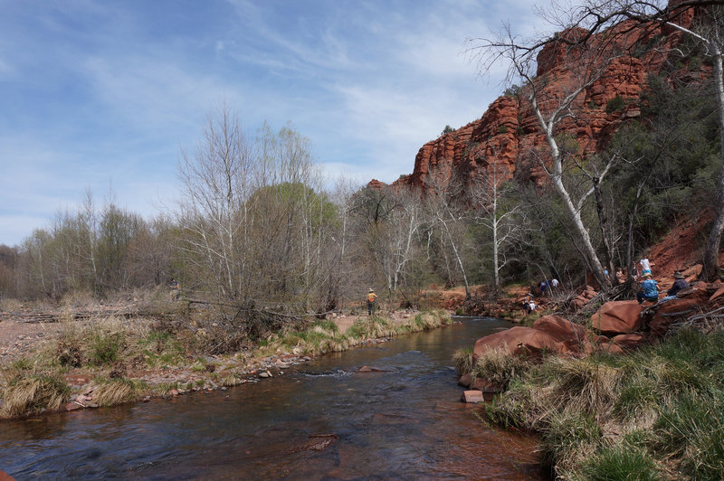 Oak Creek crowding near the Baldwin Loop Trail