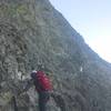 Standard exposure and scrambling along the Northwest Face.