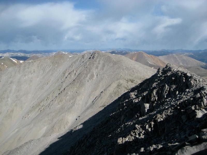 Tabeguache Peak as seen from near Shavano's summit.