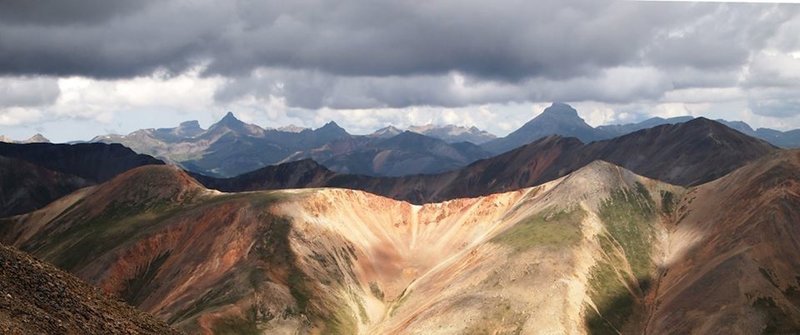 Wetterhorn, Matterhorn, and Uncompahgre as seen from Handies Peak.