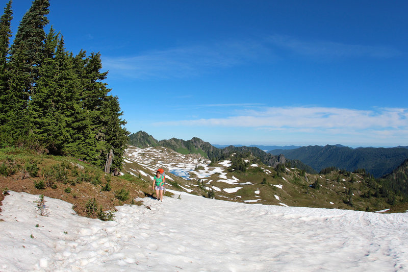 Snow spots on High Divide