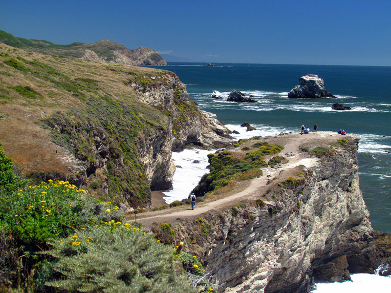 End of Bear Valley Trail at Arch Rock