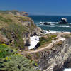 End of Bear Valley Trail at Arch Rock