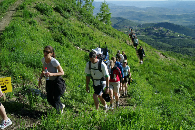 Busy day on the Sliver Lake Trail