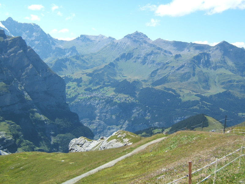 The view down the valley from Eigergletscher.