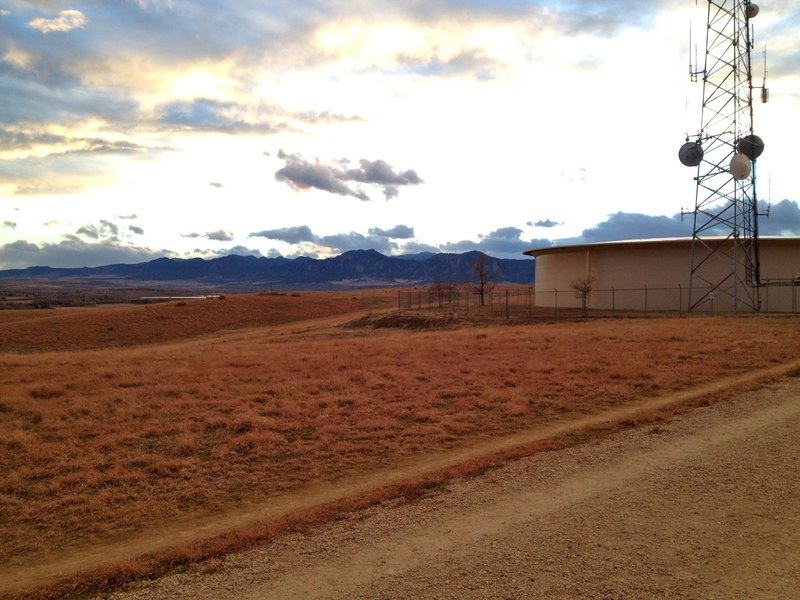 Nice views out towards the West from this highest point on the East Boulder Trail at the water tower.