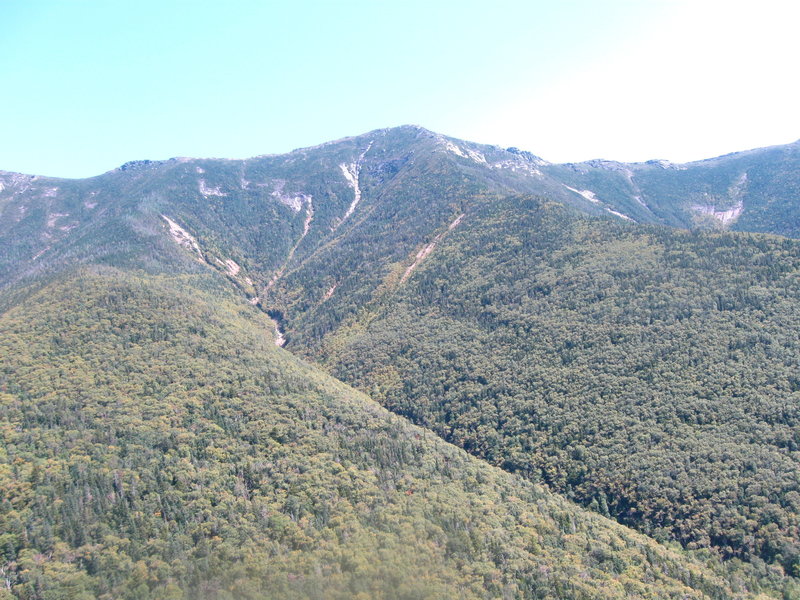 Looking up at Mt. Lafayette.