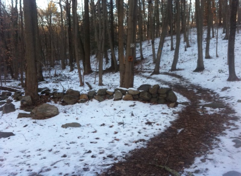 Snow on the trail!