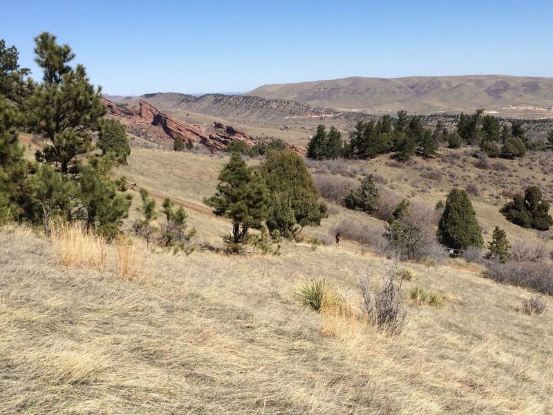 Turkey Trot Trail in the distance, and Red Rock Park